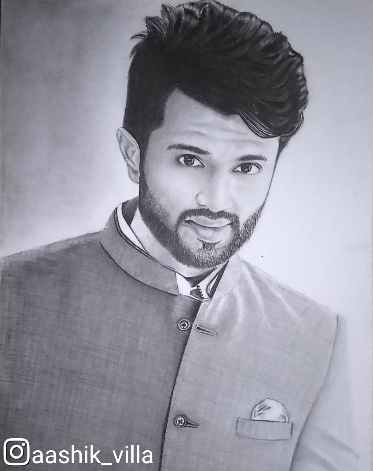 Drawing of Vijay Devarkonda